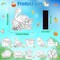 30 Set Kids DIY Coloring Fridge Magnets Craft Kit – Make Your Own Beach Summer Magnet Art Activity Set, Classroom Creative Art Supplies, Birthday Party Favors, School & Camp Craft Project